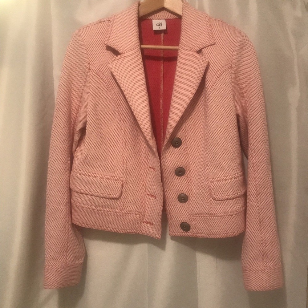 CABI Amelia JACKET 5301 Pink Salmon Color